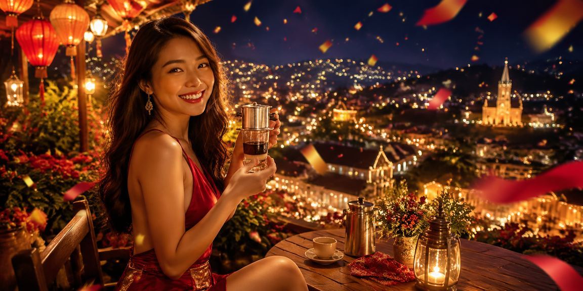 Người chơi thưởng thức cá cược trực tuyến bên ly cà phê tại Đà Lạt